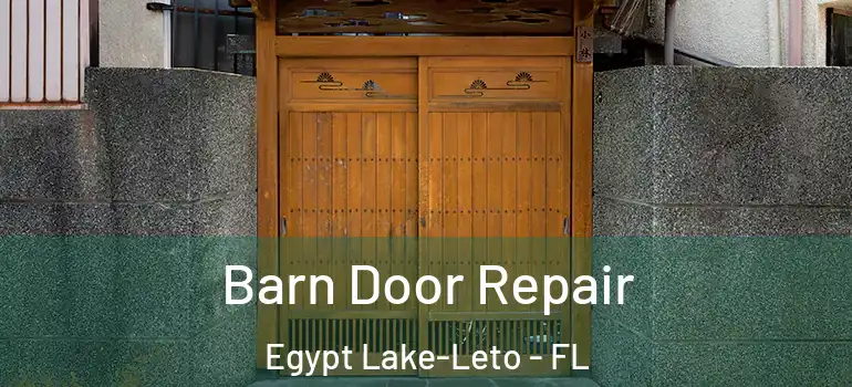 Barn Door Repair Egypt Lake-Leto - FL