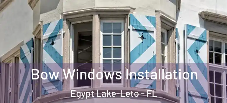 Bow Windows Installation Egypt Lake-Leto - FL