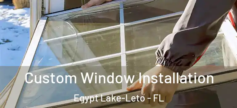 Custom Window Installation Egypt Lake-Leto - FL