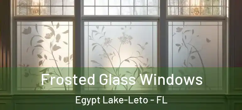 Frosted Glass Windows Egypt Lake-Leto - FL