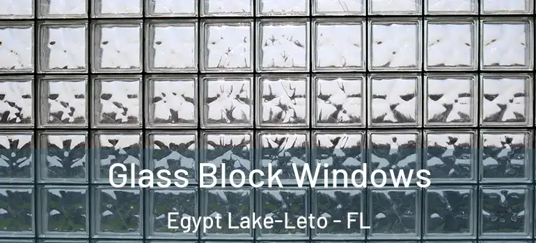Glass Block Windows Egypt Lake-Leto - FL