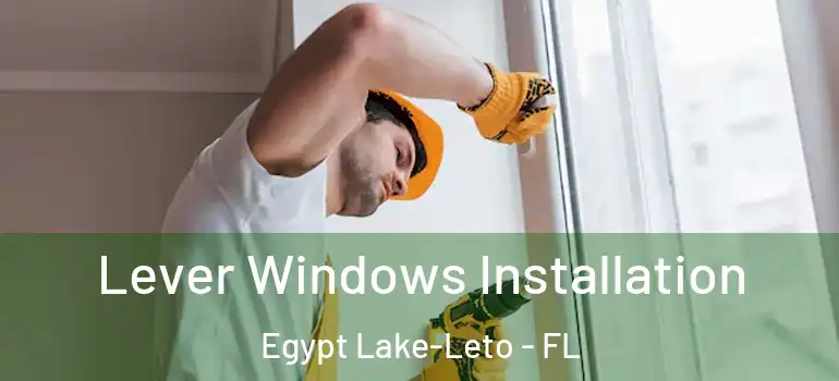  Lever Windows Installation Egypt Lake-Leto - FL
