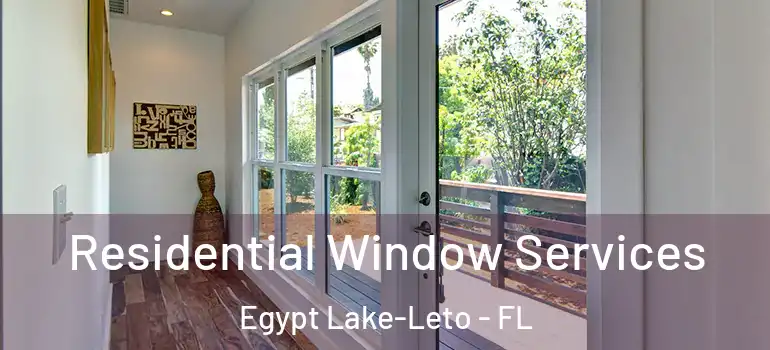  Residential Window Services Egypt Lake-Leto - FL