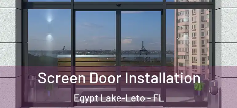 Screen Door Installation Egypt Lake-Leto - FL