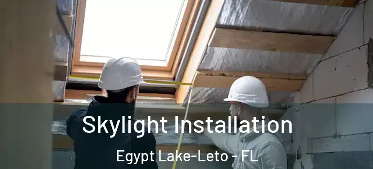 Skylight Installation Egypt Lake-Leto - FL