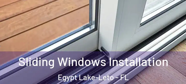  Sliding Windows Installation Egypt Lake-Leto - FL