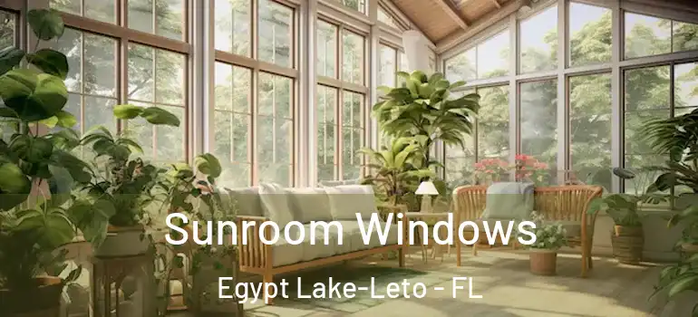 Sunroom Windows Egypt Lake-Leto - FL