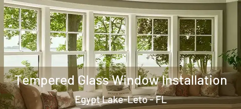 Tempered Glass Window Installation Egypt Lake-Leto - FL