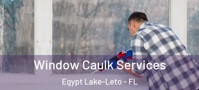 Window Caulk Services Egypt Lake-Leto - FL
