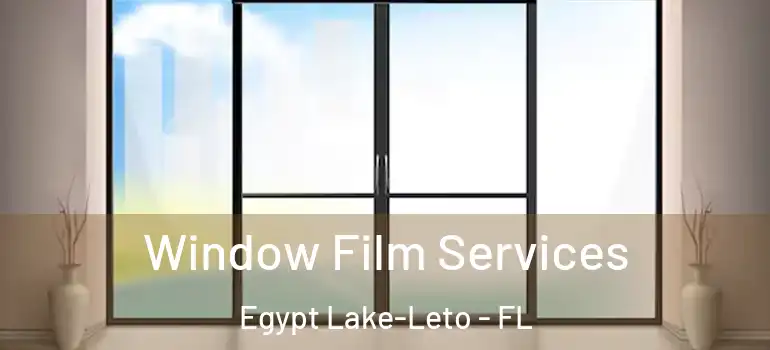 Window Film Services Egypt Lake-Leto - FL