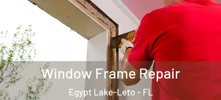 Window Frame Repair Egypt Lake-Leto - FL
