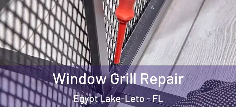 Window Grill Repair Egypt Lake-Leto - FL