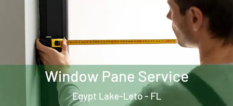  Window Pane Service Egypt Lake-Leto - FL