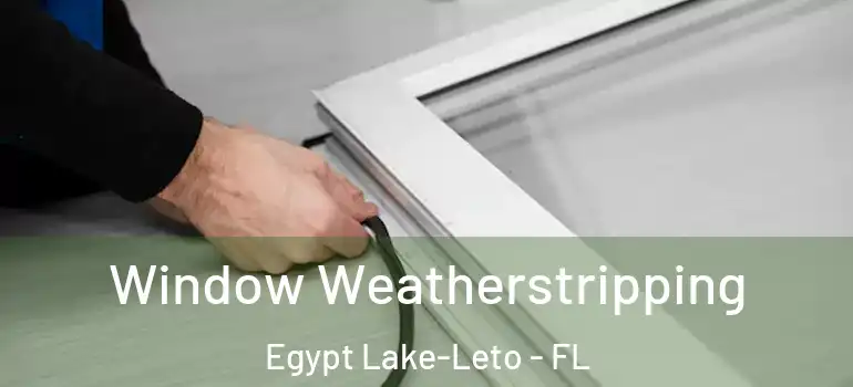  Window Weatherstripping Egypt Lake-Leto - FL
